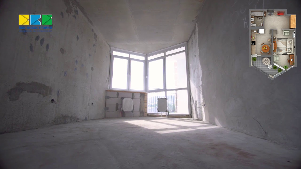 Обзор 1-комнатной квартиры 43,03 кв. м. в ЖК Лазаревское, г. Сочи